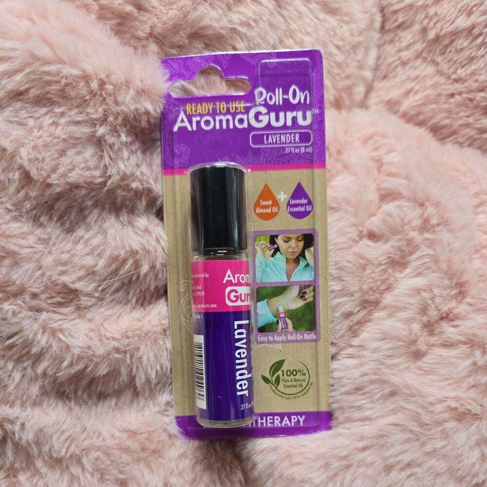 Aroma Guru Roll On LAVENDAR Aromatherapy 100% Pure & Natural Essential Oil NEW